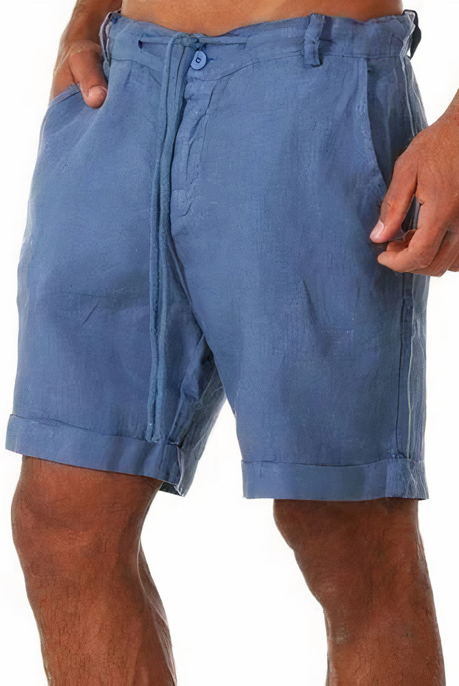 Herren Leinen Shorts mit Bundfalte – Elegant & Sommerlich